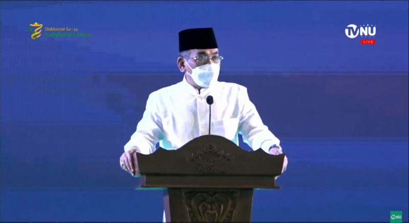 Pidato Perdana Ketua Umum PBNU KH. Yahya Cholil Staquf